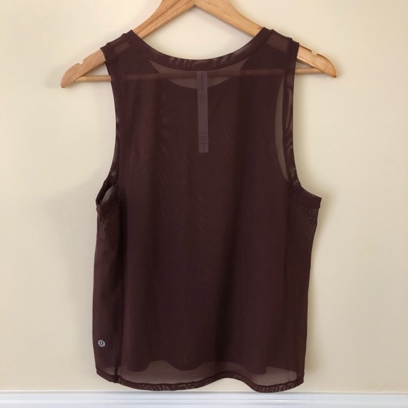 Chocolate 🍫 Lululemon 🍋Mesh Tank - Picture 4 of 5